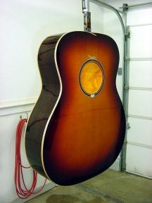 A sunburst finish really changes the character of the guitar. The final finish is gloss lacquer.