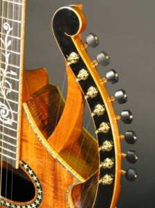 harp guitar tuning machines