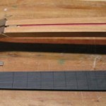 Neck components showing two way adjustable truss rod