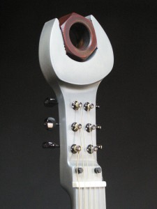 The headstock was made to look like a wrench with a hex nut