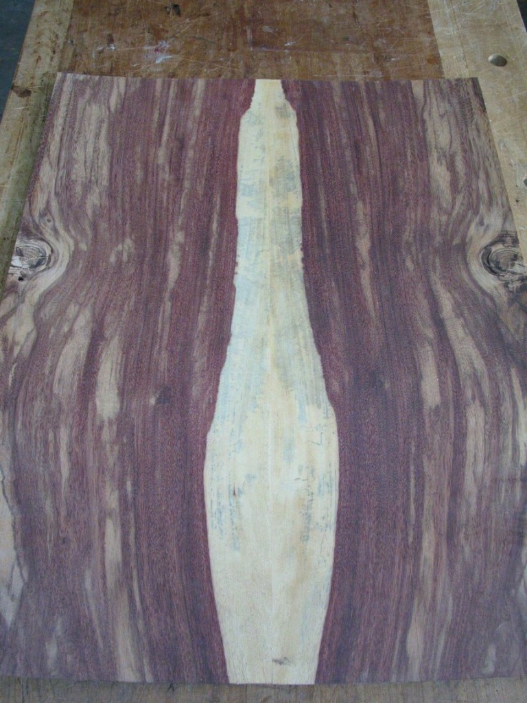 The previous back wood warped up due to the crazy grain so RC Tonewoods was kind enough to send me this back set which has stayed flat. http://rctonewoods.com/RCT_Store/